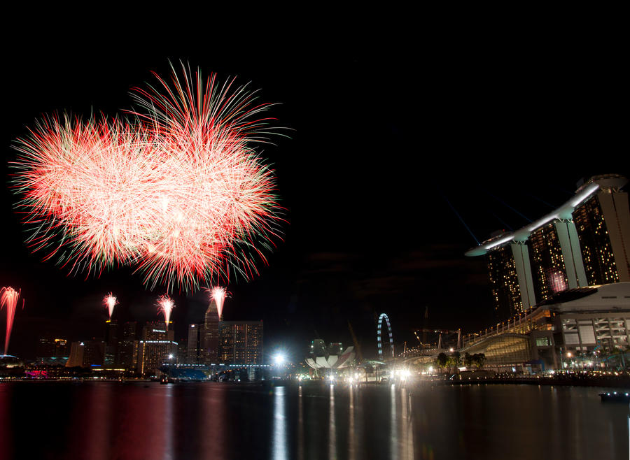 Fireworks NDP singapore 2010