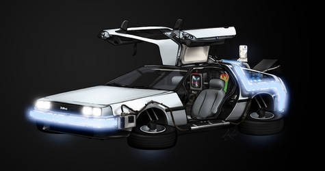 Delorean Time Machine Hover Mode