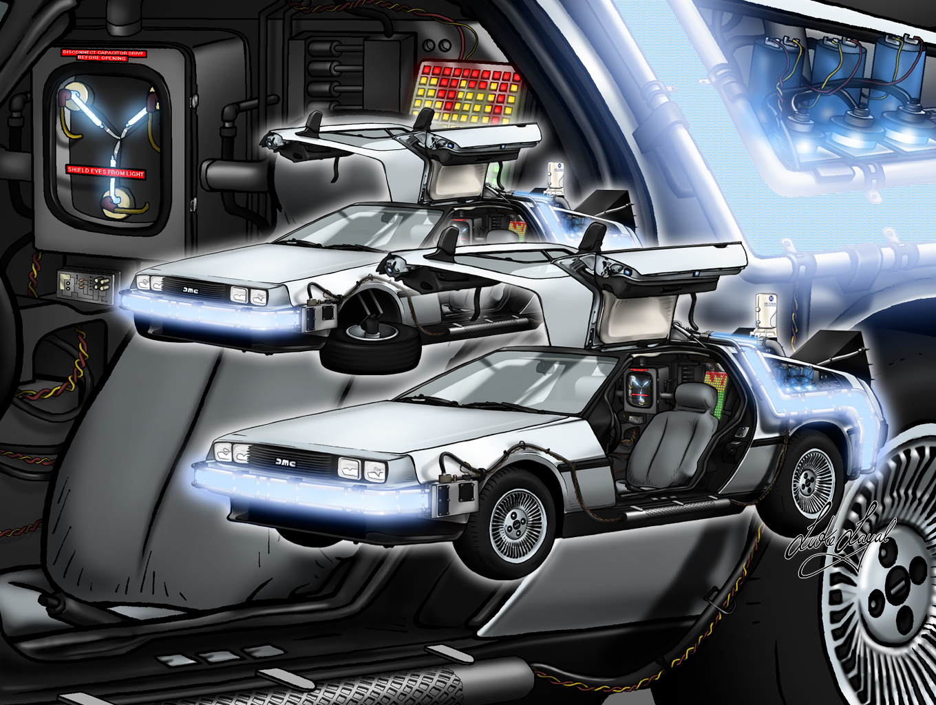 Delorean Time Machine Wallpaper by Lo-yal on DeviantArt Delorean Time Machine Wallpaper by Lo-yal on DeviantArt
