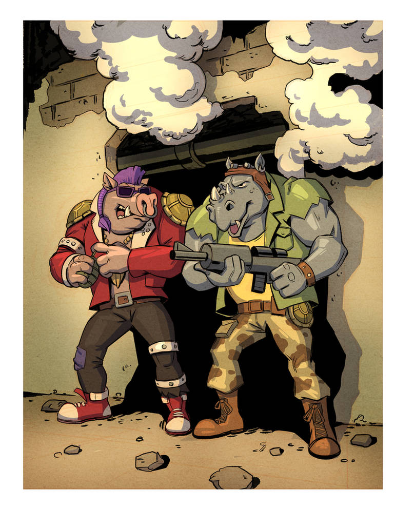 Rocksteady Bebop by AngryHellhound on DeviantArt