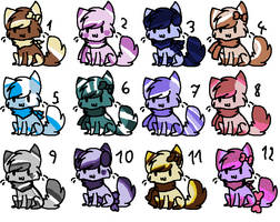 12 cheap adoptables! :D