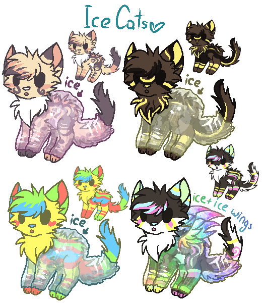 Icecat Deviantart Ice-Cats Adopts 2! (ALL TAKEN) by XxAdoptxX on DeviantArt