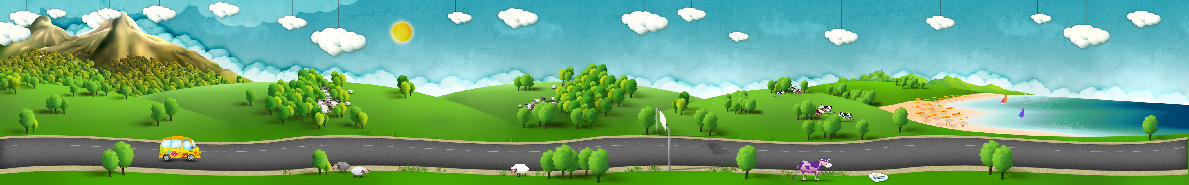 Travelling services web design by sea-weed