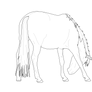 Free Horse Lineart 12