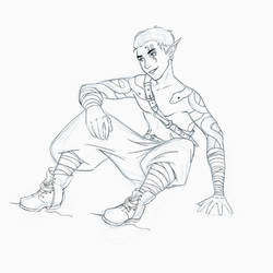 Scorpius lineart WIP