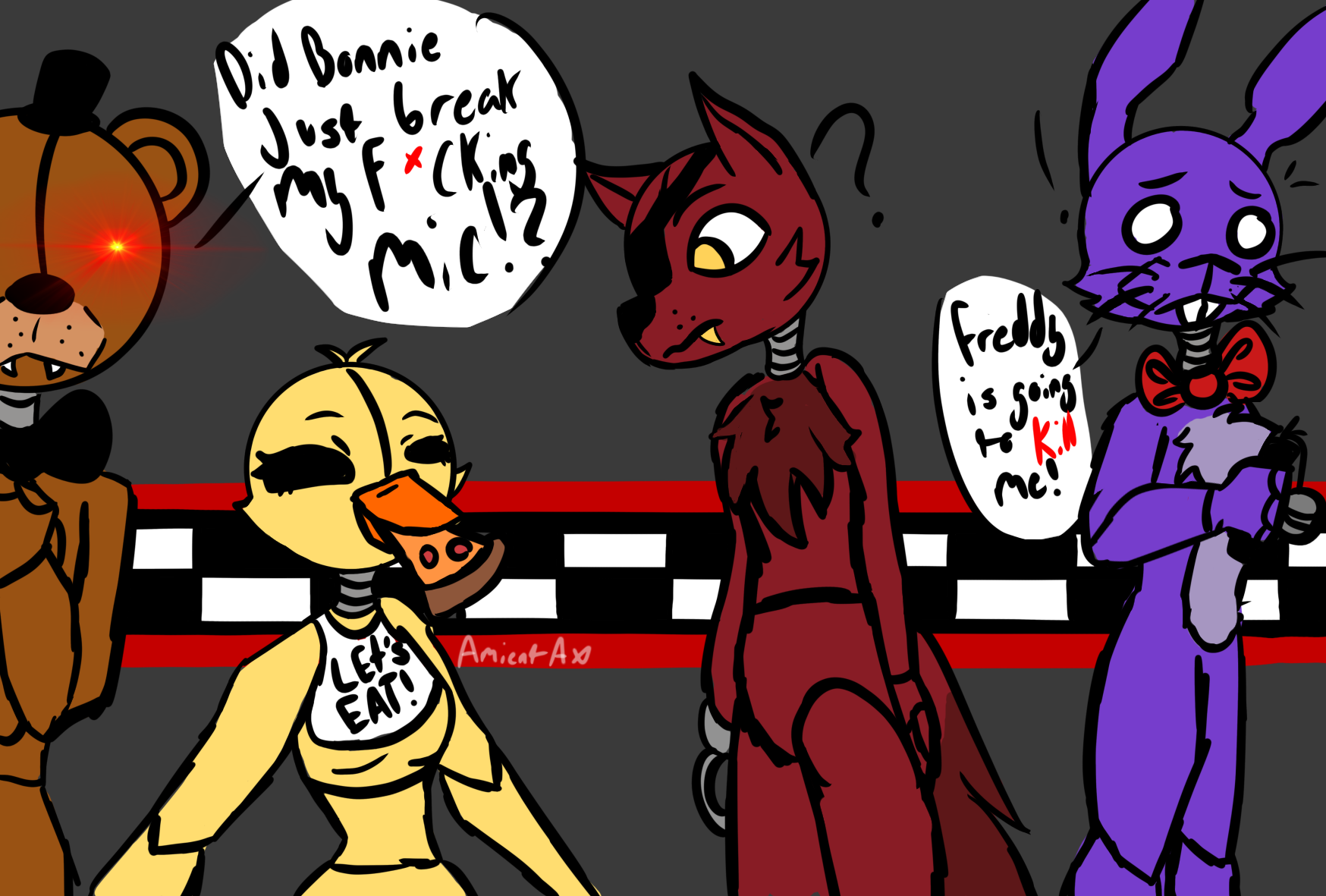 More FNAF 1 Fanart : ) by AmientAxolotl on DeviantArt