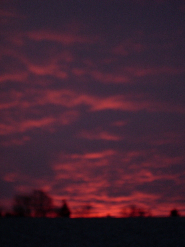 one blurry sunrise