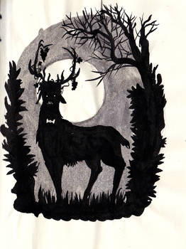 Random Stag Thing for Inktober