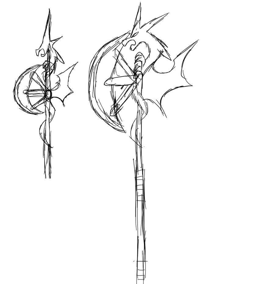 Simplistic Halberd Halberd Design Idea by YumeYukimenokoTsuki on DeviantArt