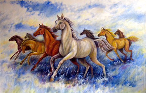Seven Horses by winrymarini on DeviantArt