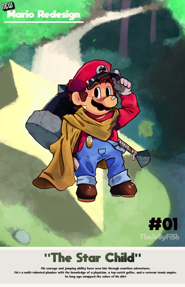 Mario Rework #01 - New Mario redesign by TheJellyfi5h on DeviantArt