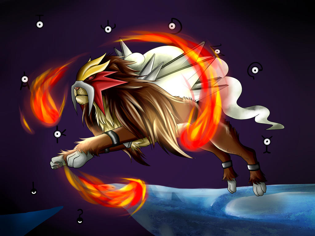 Entei by Nami-v on DeviantArt
