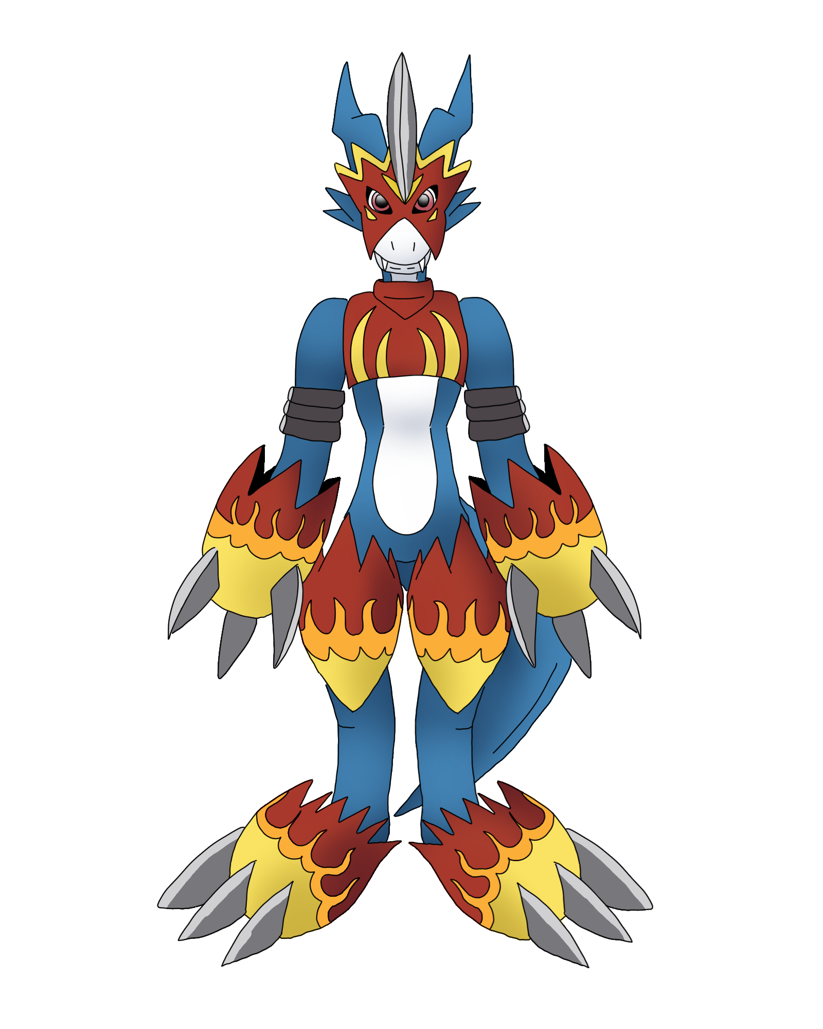 Flamedron New Flamedramon by SeerSitaao on DeviantArt