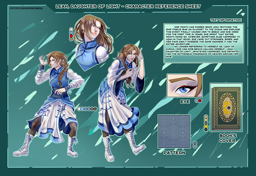 Ref.sheet commission : Leah, Daughter of Light
