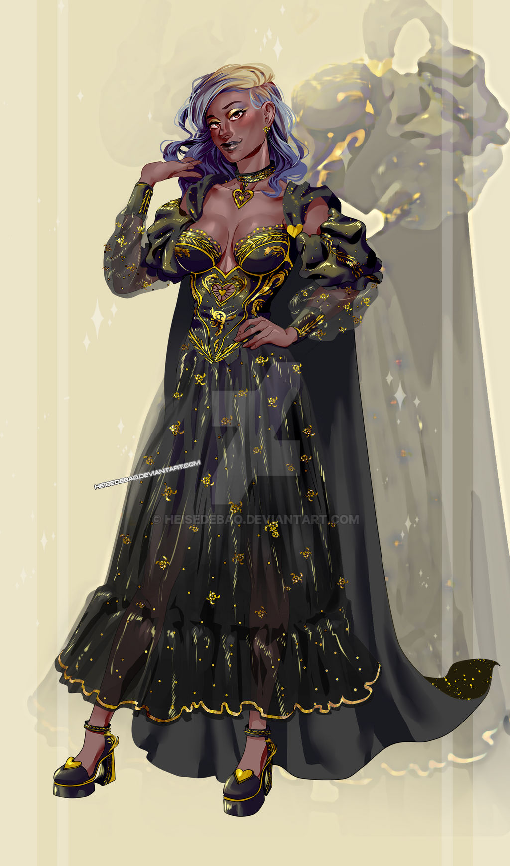 CLOSED OUTFIT AUCTION Gold And Black Dress By Heisedebao On DeviantArt closed-outfit-auction-gold-and-black-dress-by-heisedebao-on-deviantart