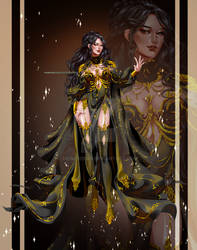 [CLOSED OUTFIT AUCTION] : Golden ribs dress