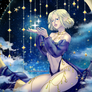 YCH Commission : Alby, dark blue dress version