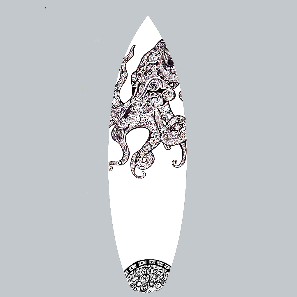 photo Surfboard Drawing Designs octopus surfboard by fairytale11 on