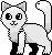 Standing cat icon base