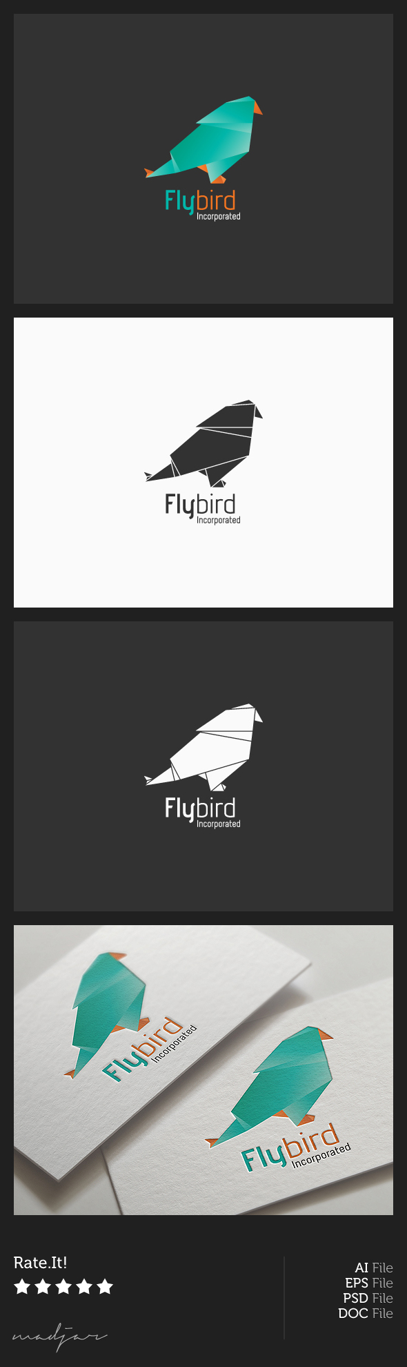 Origami Bird Logo