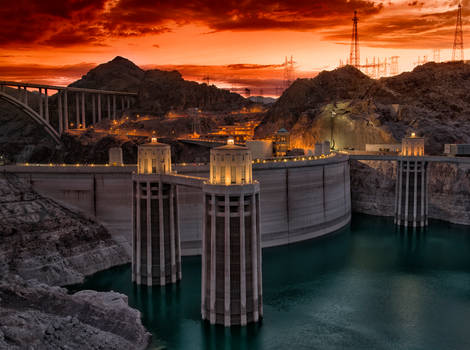 Hoover Dam Sunset