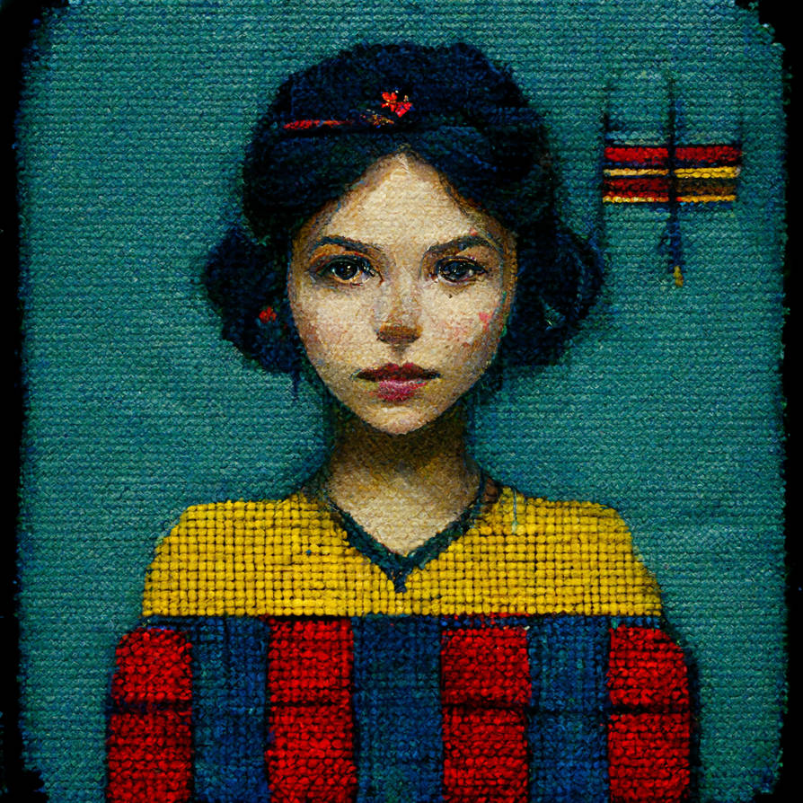 Picture Person Needlepointer Needlepoint Portrait by Digitonaut on DeviantArt