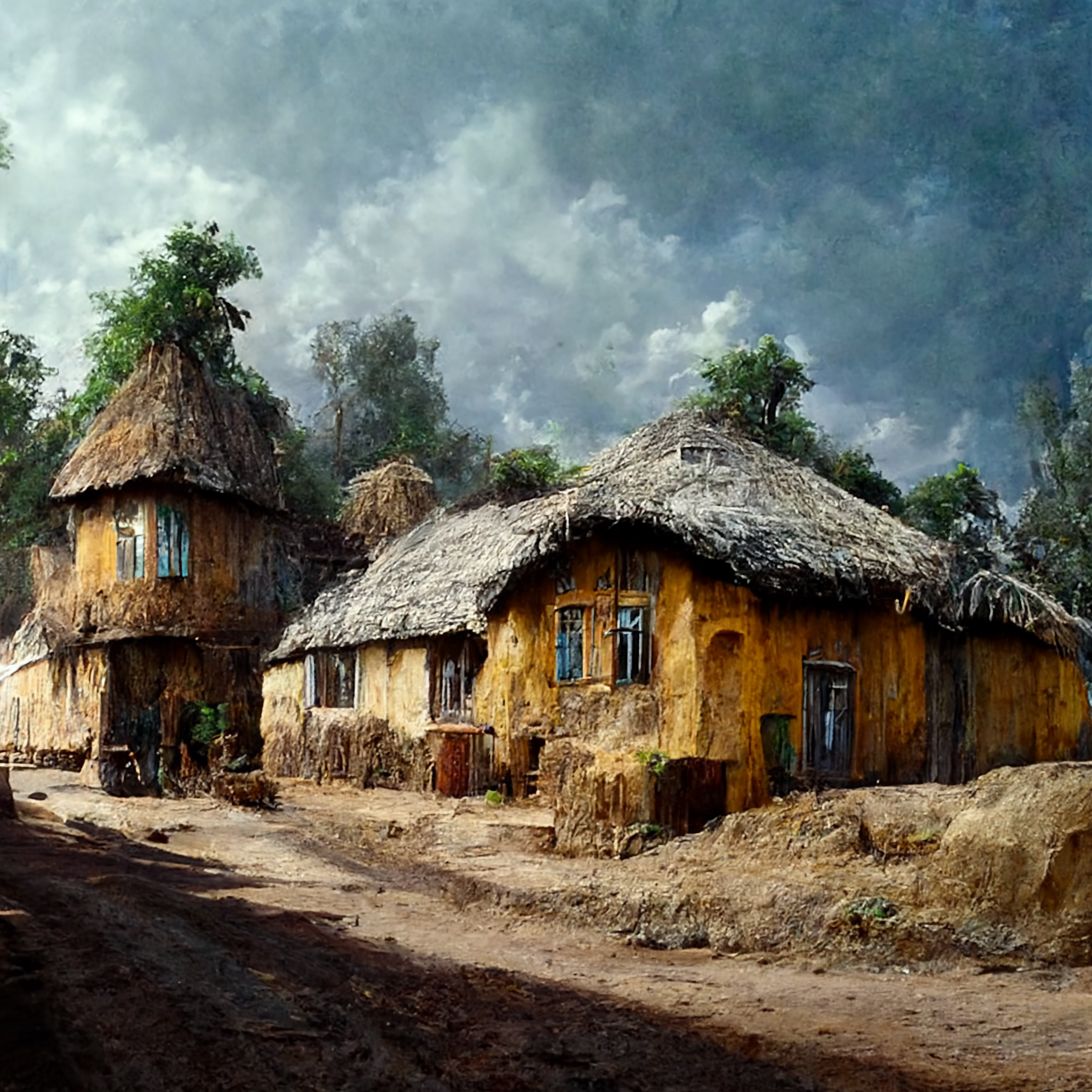 Fula Village 2/3 by Digitonaut on DeviantArt
