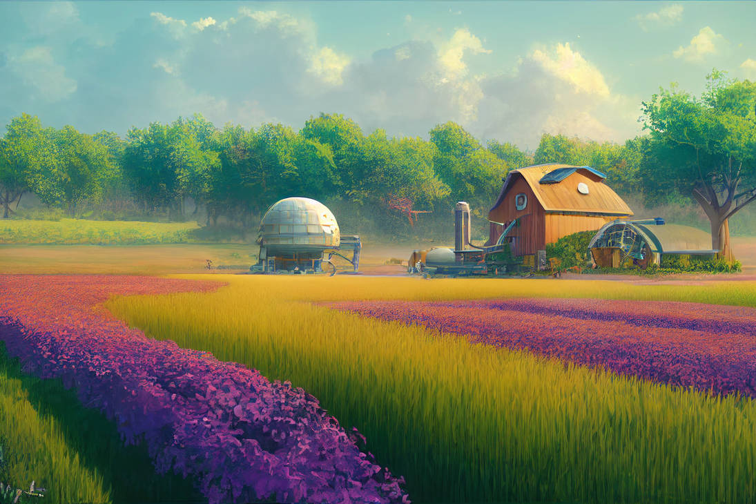 A farm on a planet by Digitonaut on DeviantArt