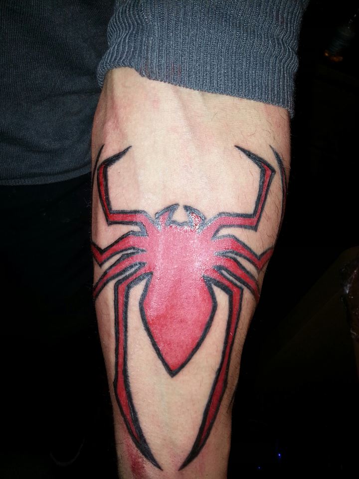 Spider man logo tattoo by flaviudraghis on DeviantArt