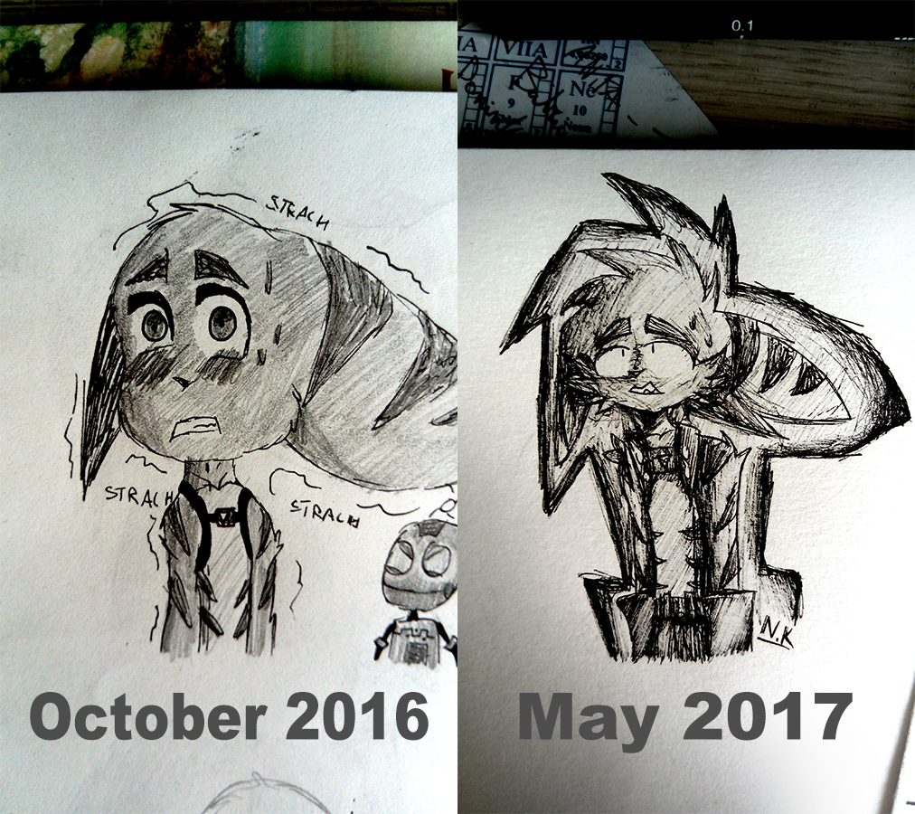 My progress of drawing...