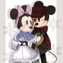 AT - Mickey and Minnie in Winter Clothes 