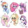 MLP: Mane 6 doodles
