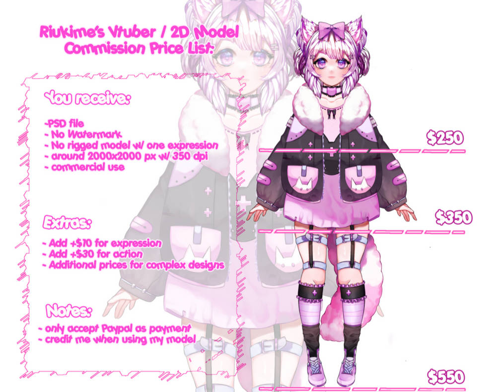Vtuber Live 2D Model Commission Sheet By Riukime On DeviantArt vtuber-live-2d-model-commission-sheet-by-riukime-on-deviantart