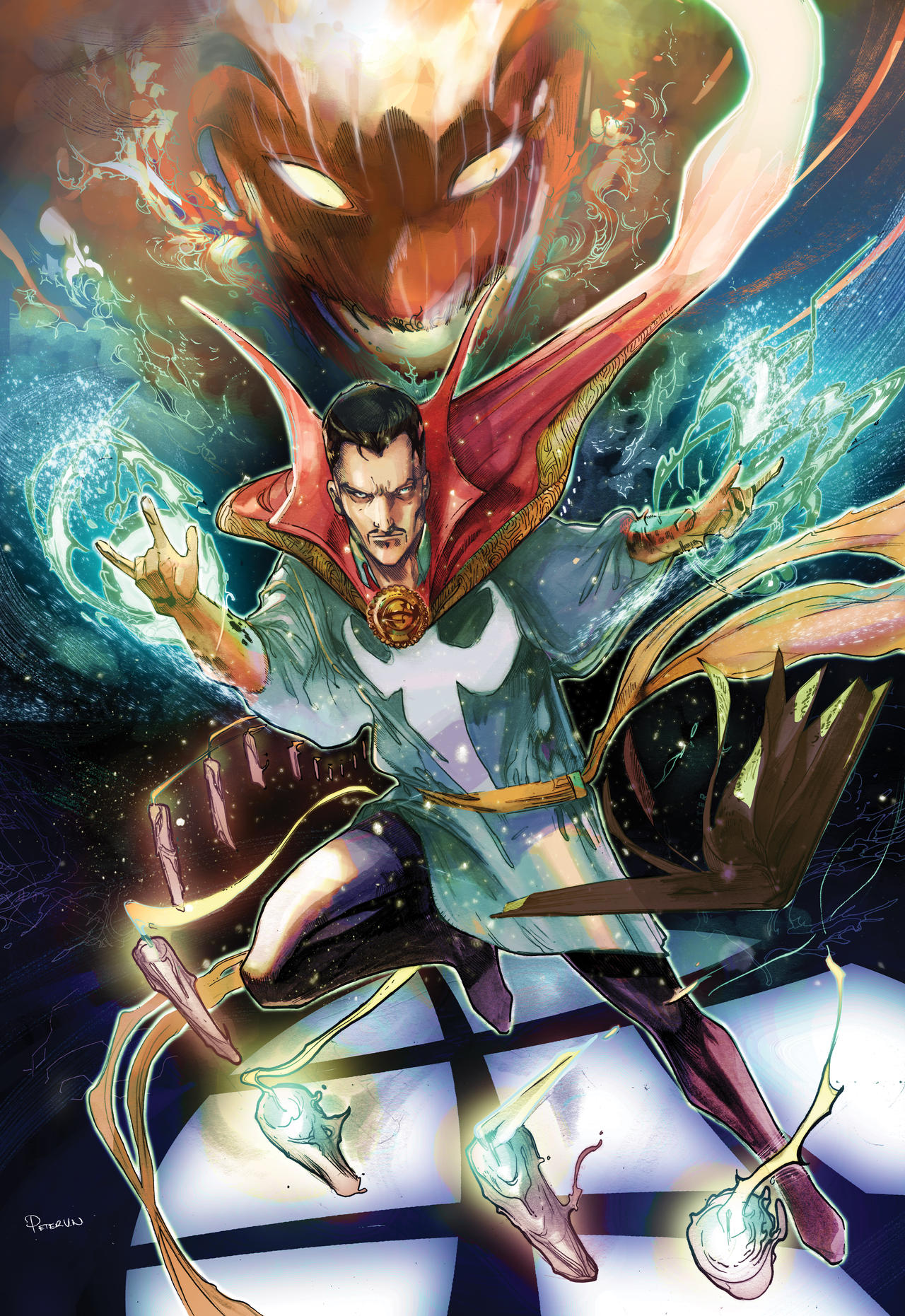 Doctor strange colored vs Dormmanu by Peter-v-Nguyen
