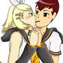 Megaman: Geo and Luna kagamine valentine