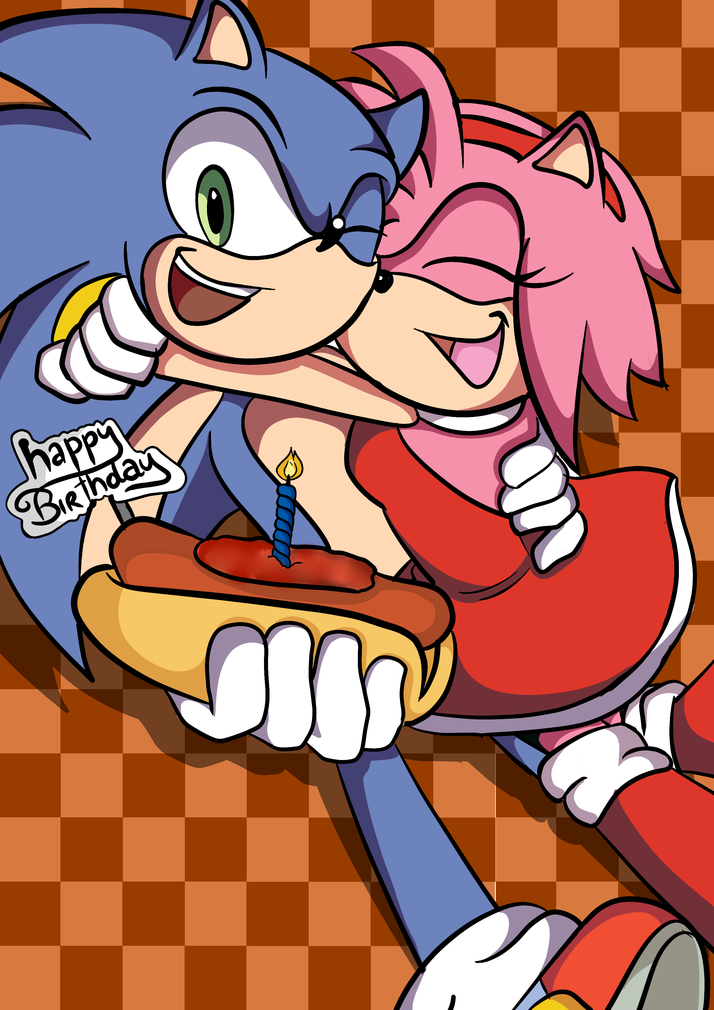 Surprise kiss (Sonamy) by Bladewarrior2020 on DeviantArt