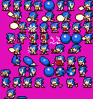 Sonic sprite artwor from DRMBM - DX Edition (V2.1)