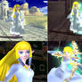 Multiple Pics of Zelda in White Dress