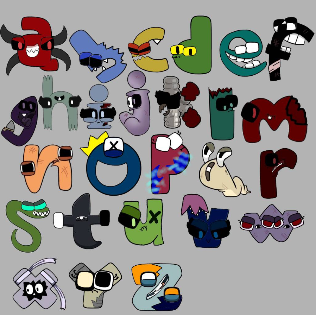 Alphabet lore (lowercase) by crazylolaloudfan on DeviantArt