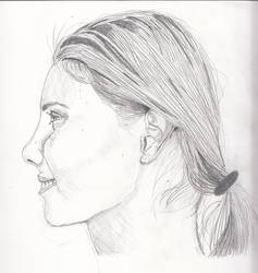 Smiling Beauty, Profile Portrait