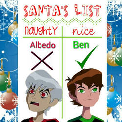 Albedo on Naughty list and Ben on Nice list