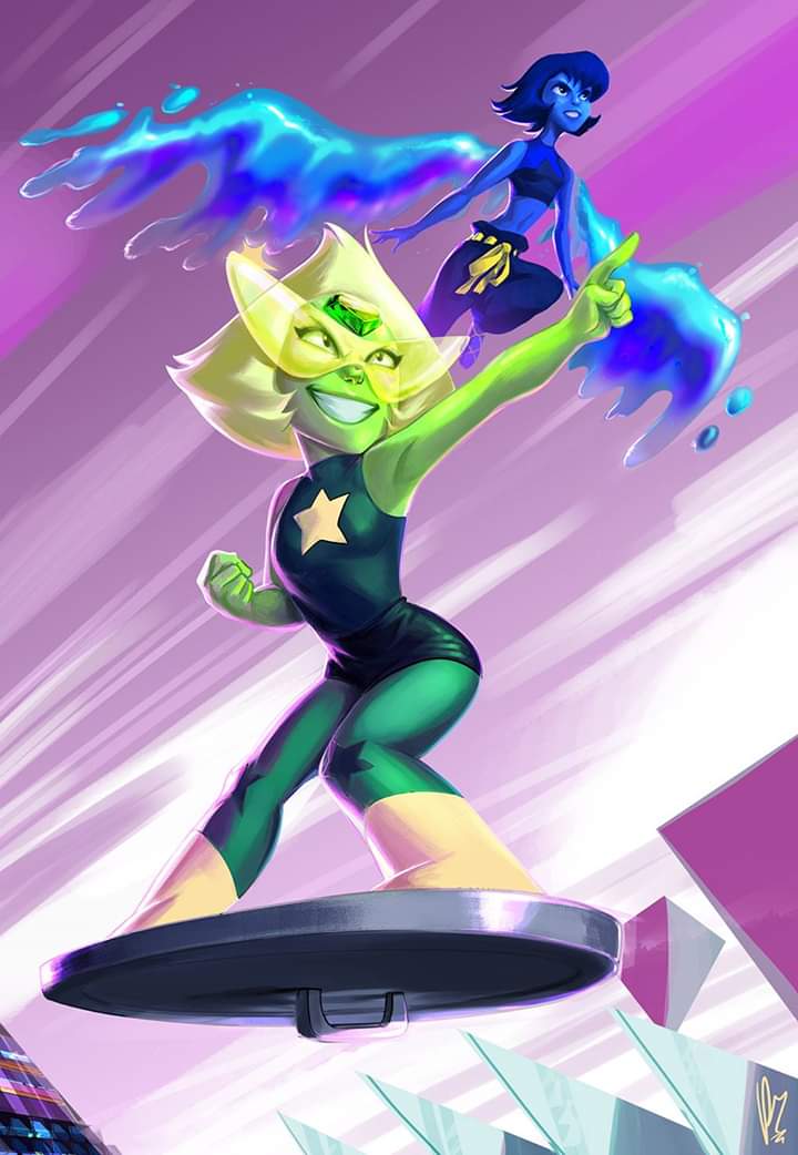 Peridot and Lapis New Form by ritam on DeviantArt