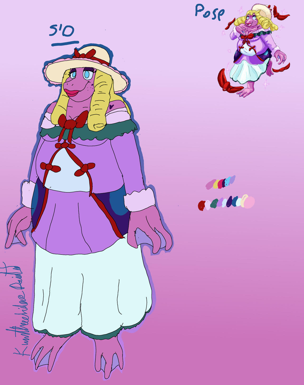 Delphine(reference sheet) by kurutheechidna on DeviantArt