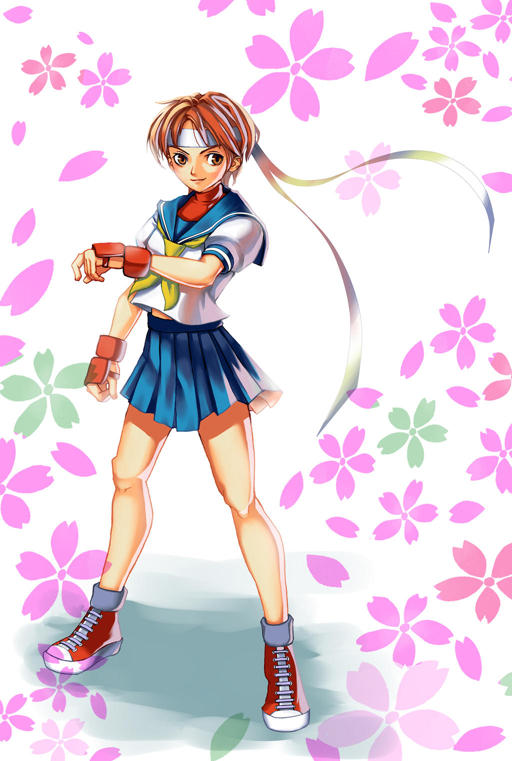 STREET FIGHTER SAKURA painted By Yukinoshin On DeviantArt street-fighter-sakura-painted-by-yukinoshin-on-deviantart
