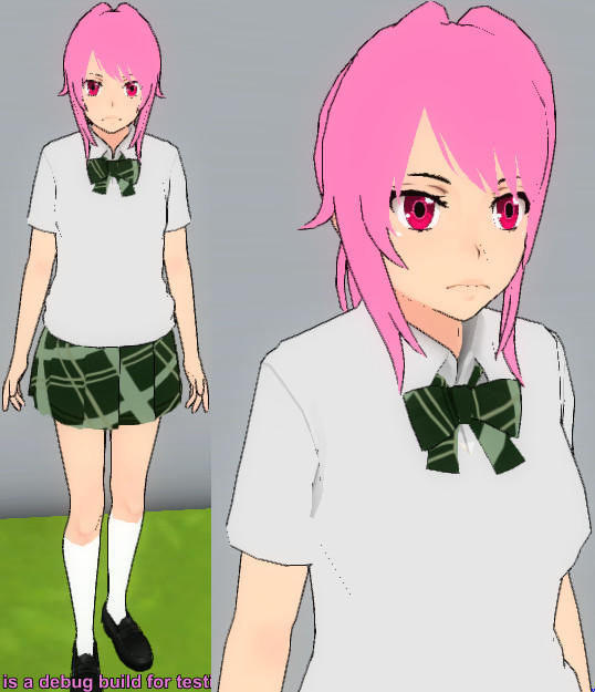 Yandere sim skin: Megumi Shimizu school uniform by TeleviCat on DeviantArt