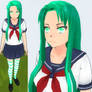 Yandere sim skin: Mint Green Dream