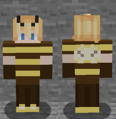 Tubbo dressing up as his Minecraft Skin 