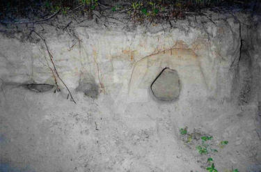 Eroded dune holes