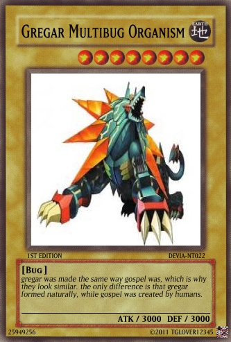 megaman yugioh cards-Gregar