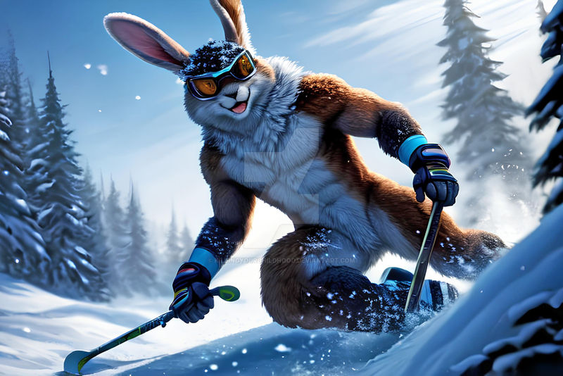 Skiing Snow Bunny 3 by KillingYourChildhood on DeviantArt